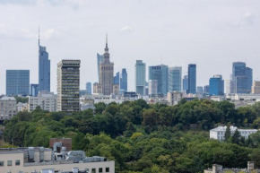 Studio on the 15th Floor with a View of the Warsaw Panorama by Noclegi Renters